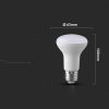 Żarówka LED V-TAC 8.5W E27 R63 VT-263-N 3000K 806lm